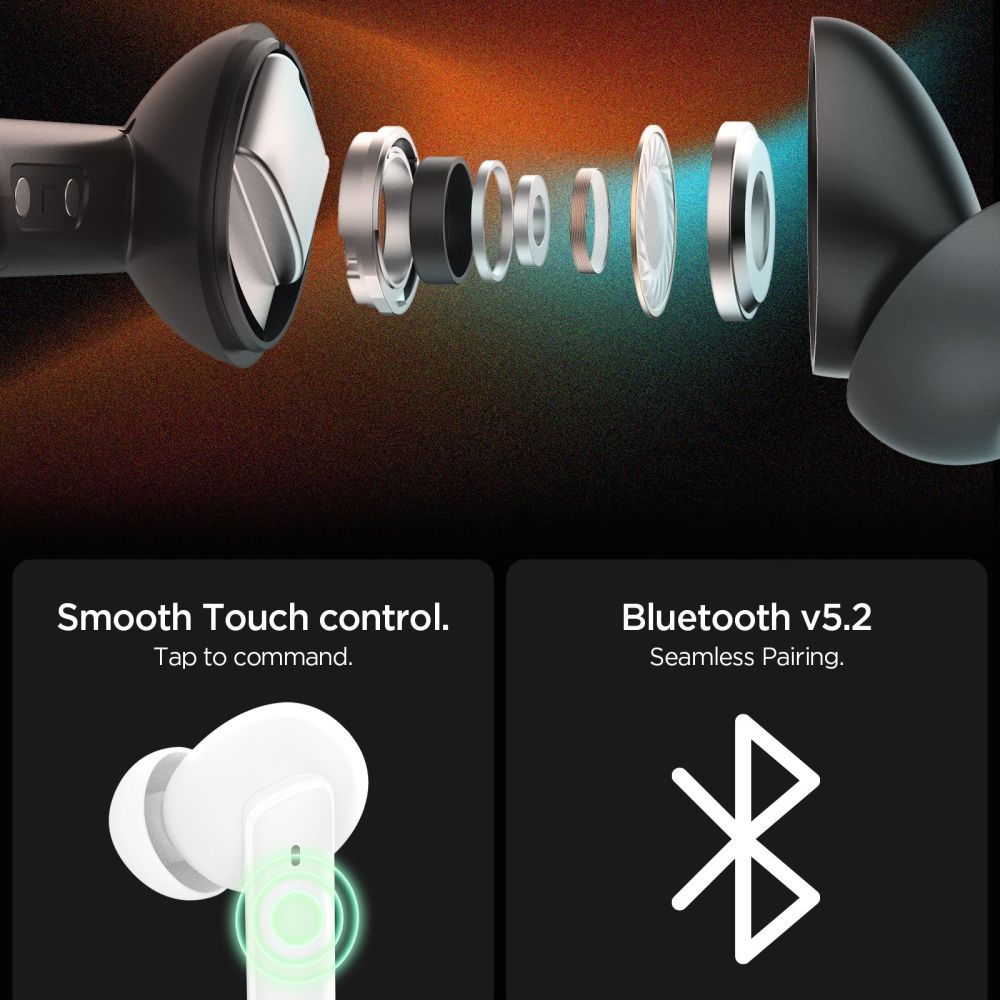 Spigen SA2402 ANC Pro trådløse hovedtelefoner - sort