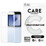 CARE af PanzerGlass Flagship Urban Combat Case til Samsung Galaxy Z Flip 7 FE / Flip 6 - Transparent