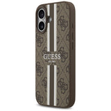 Guess 4G Printed Stripes MagSafe-hylster til iPhone 17 - brun