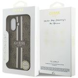 Guess 4G Printed Stripes MagSafe-hylster til iPhone 17 - brun