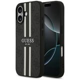 Guess 4G Printed Stripes MagSafe case til iPhone 17 - sort
