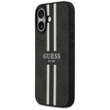 Guess 4G Printed Stripes MagSafe case til iPhone 17 - sort
