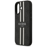 Guess 4G Printed Stripes MagSafe case til iPhone 17 - sort