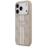 Guess 4G Printed Stripes MagSafe Case til iPhone 17 Pro - Pink