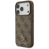 Guess 4G Small Classic Logo MagSafe-hylster til iPhone 17 Pro - brun