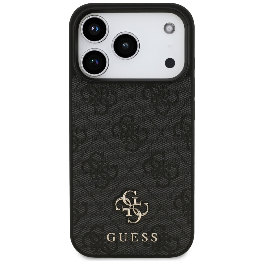 Guess 4G Small Classic Logo MagSafe-hylster til iPhone 17 Pro - sort