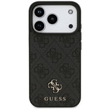 Guess 4G Small Classic Logo MagSafe-hylster til iPhone 17 Pro - sort