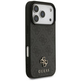 Guess 4G Small Classic Logo MagSafe-hylster til iPhone 17 Pro - sort
