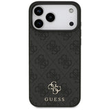 Guess 4G Small Classic Logo MagSafe-hylster til iPhone 17 Pro Max - sort