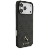 Guess 4G Small Classic Logo MagSafe-hylster til iPhone 17 Pro Max - sort
