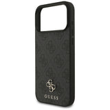 Guess 4G Small Classic Logo MagSafe-hylster til iPhone 17 Pro Max - sort