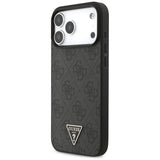 Guess 4G Strap Triangle Logo MagSafe Case til iPhone 17 Pro Max - sort