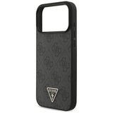 Guess 4G Strap Triangle Logo MagSafe Case til iPhone 17 Pro Max - sort