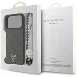 Guess 4G Strap Triangle Logo MagSafe Case til iPhone 17 Pro Max - sort