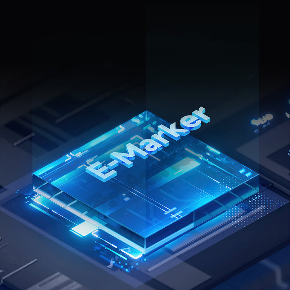 Cuktech CKCTC615NCBK USB-C 6A 240W Kabel 1,5 m - sort