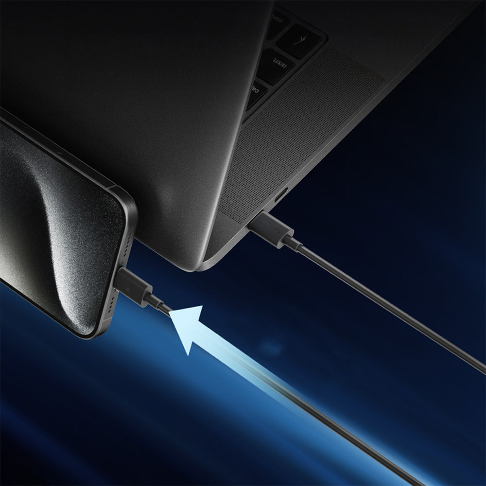 Cuktech CKCTC615NCBK USB-C 6A 240W Kabel 1,5 m - sort