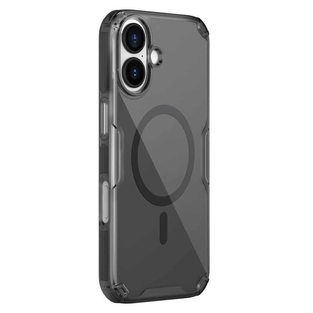 Nillkin Nature TPU Pro Magnetisk Case Kompatibel med MagSafe til iPhone 17 Pro - Gennemskinnelig sort