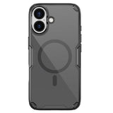 Nillkin Nature TPU Pro Magnetisk Case Kompatibel med MagSafe til iPhone 17 Pro - Gennemskinnelig sort