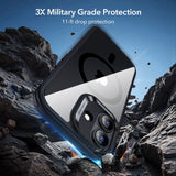 ESR Classic Hybrid MagSafe + tempereret glas sæt til iPhone 17 - Clear Black