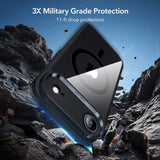 ESR Classic Hybrid MagSafe + tempereret glas sæt til iPhone 17 Air - Clear Black