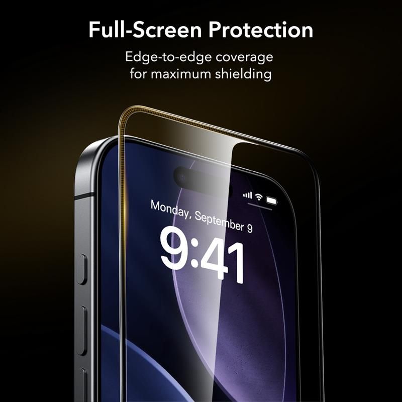 ESR UltraFit Armorite Pro hærdet glas til iPhone 16 Pro / 17 - gennemsigtigt