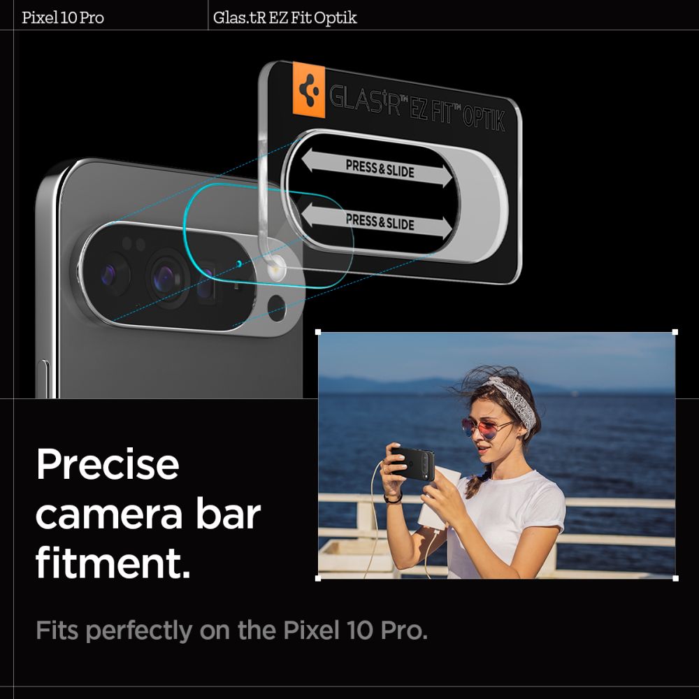 Spigen Optik Glas.tR Camera Cover 2-pakke til Google Pixel 10 Pro
