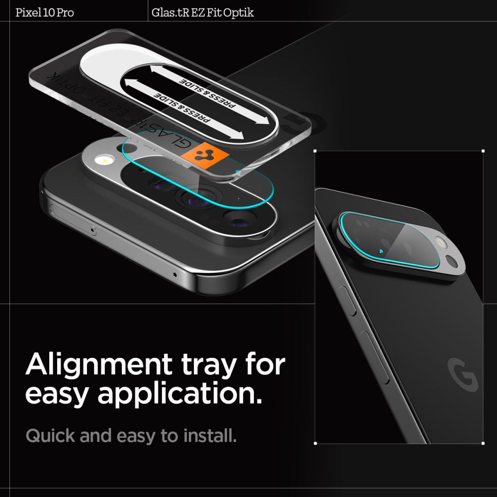 Spigen Optik Glas.tR Camera Cover 2-pakke til Google Pixel 10 Pro
