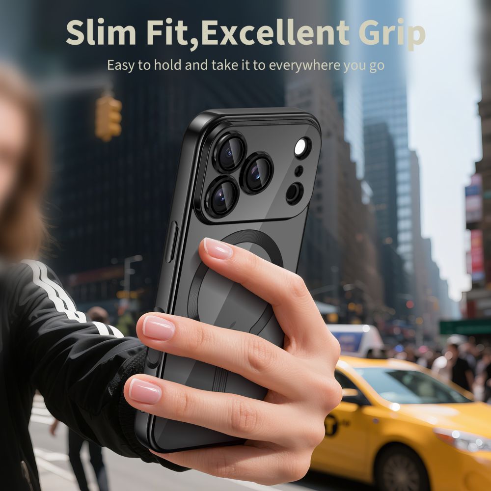 Tech-Protect MagFlex MagSafe Case til iPhone 17 Pro Max - klar sort