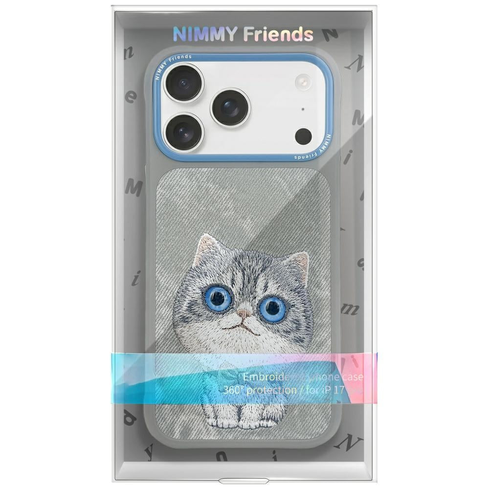 Nimmy Big Eyed Pet 2.0 Cat Case til iPhone 17 - Grå