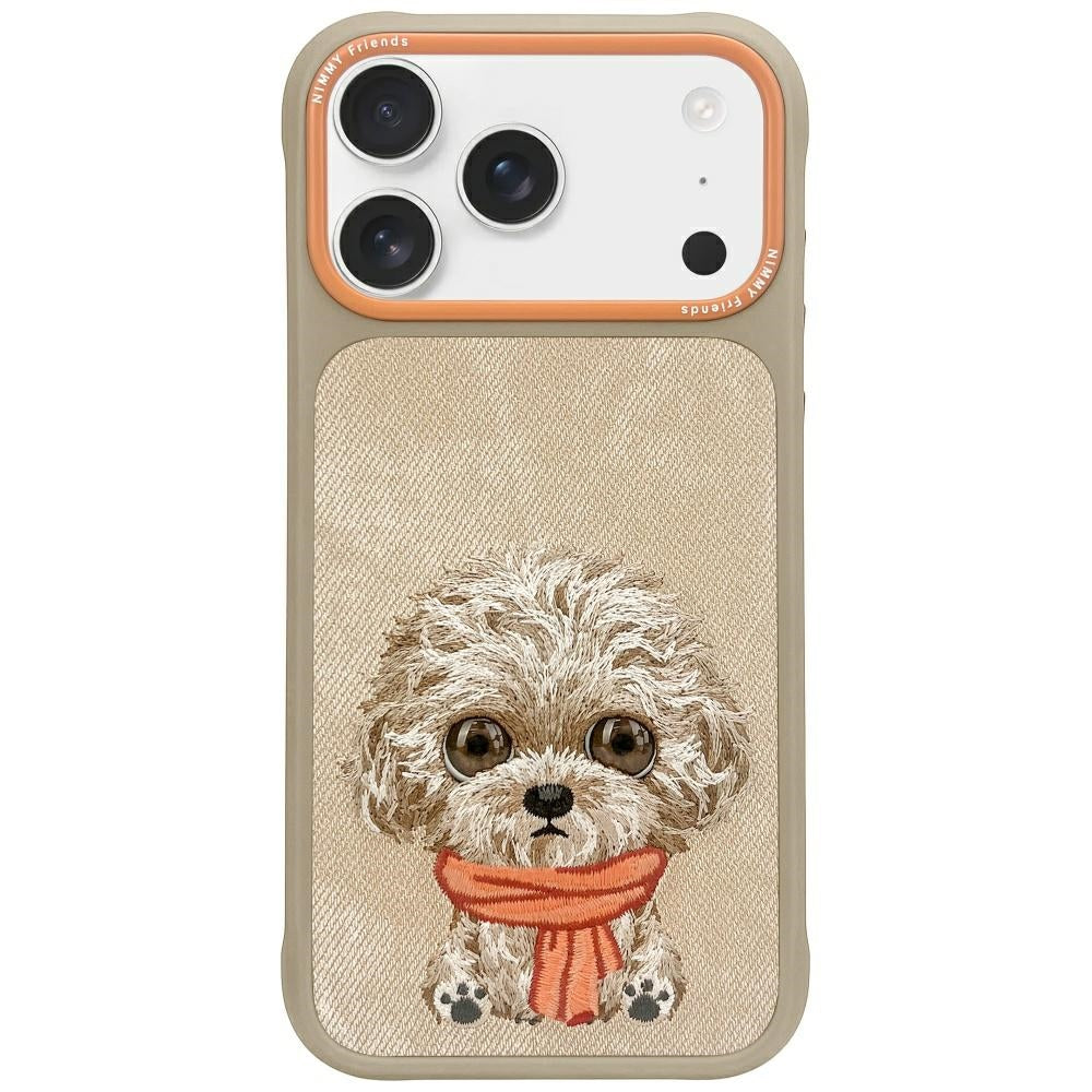 Nimmy Big Eyed Pet 2.0 Hundefoder til iPhone 17 - beige