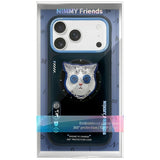 Nimmy Briller Cool Cat MagSafe Case til iPhone 17 - sort og blå