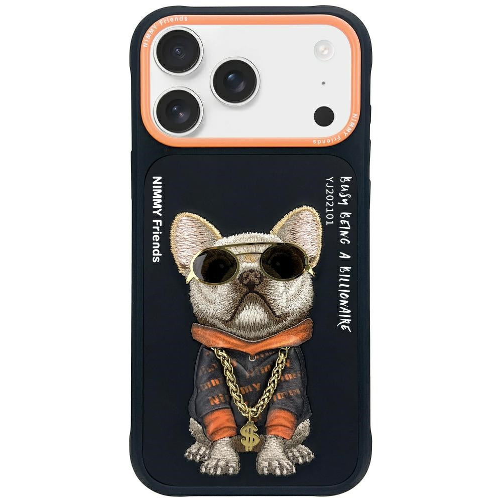 Nimmy Glasses Cool Dog iPhone 17 Case - Black