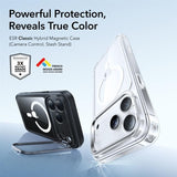 ESR Classic Hybrid Kickstand MagSafe Case til iPhone 17 Pro Max - klar sort