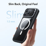 ESR Classic Hybrid Kickstand MagSafe Case til iPhone 17 Pro Max - klar sort