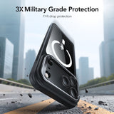 ESR Classic Hybrid Kickstand MagSafe Case til iPhone 17 Pro Max - klar sort