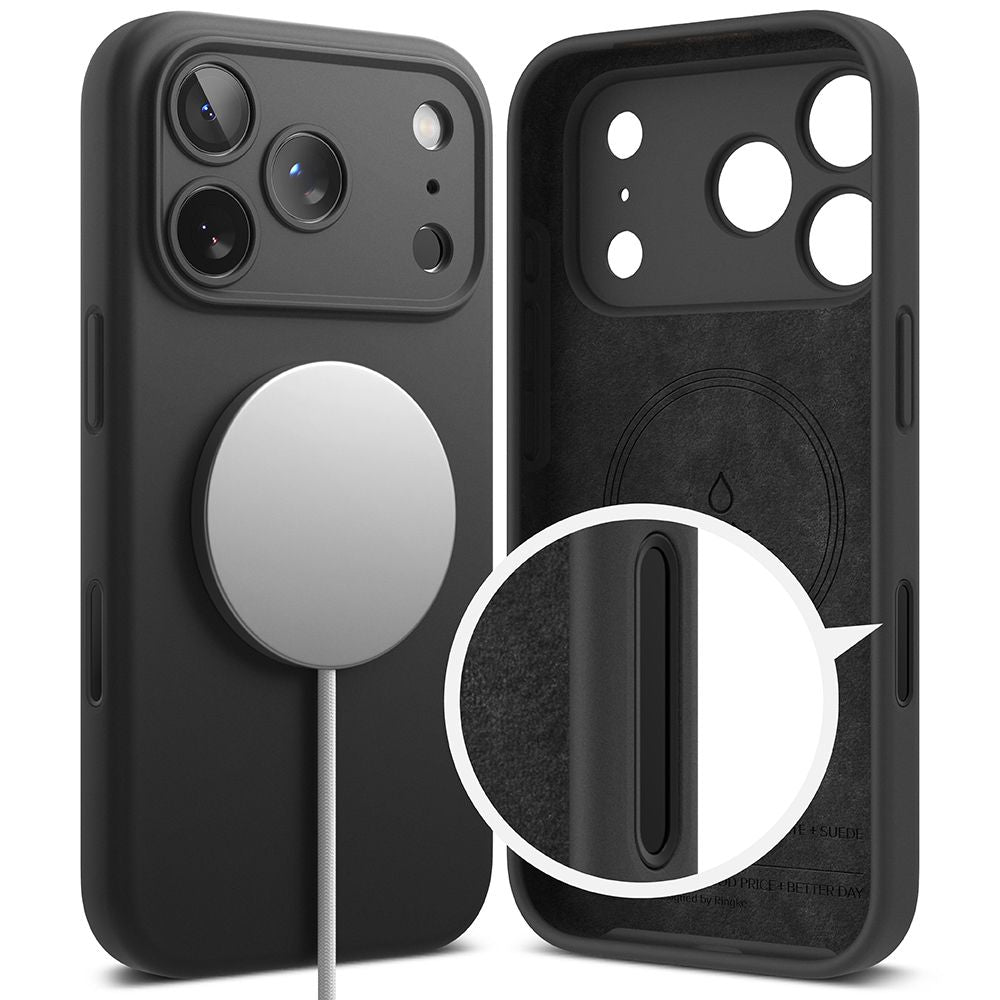 Ringke Silicone Magnetic MagSafe Case til iPhone 17 Pro - lilla