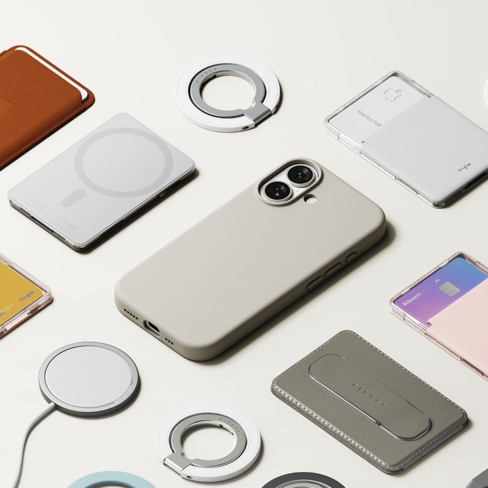 Ringke Silicone Magnetic MagSafe Case til iPhone 17 - Beige