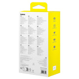 Baseus Qpow2 20000mAh 22.5W Powerbank med Dual Cable med Digital Display + Baseus Simple USB-C 3A Cable 0.3m (Sort) - Sort