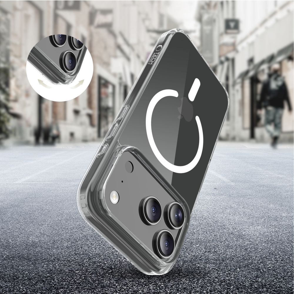 Tech-Protect FlexAir Hybrid MagSafe Case til iPhone 17 Pro - klar