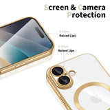 Tech-Protect MagFlex MagSafe Case til iPhone 17 - gennemsigtigt guld
