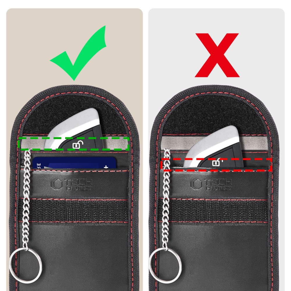 Tech-Protect KLR100 RFID Case - sort og rød