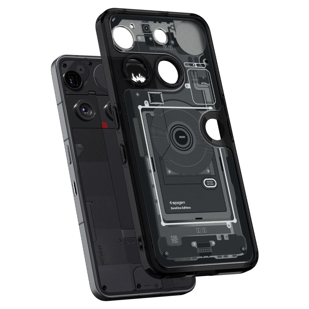 Spigen Ultra Hybrid Case for ingenting Telefon 3 Zero One - Transparent