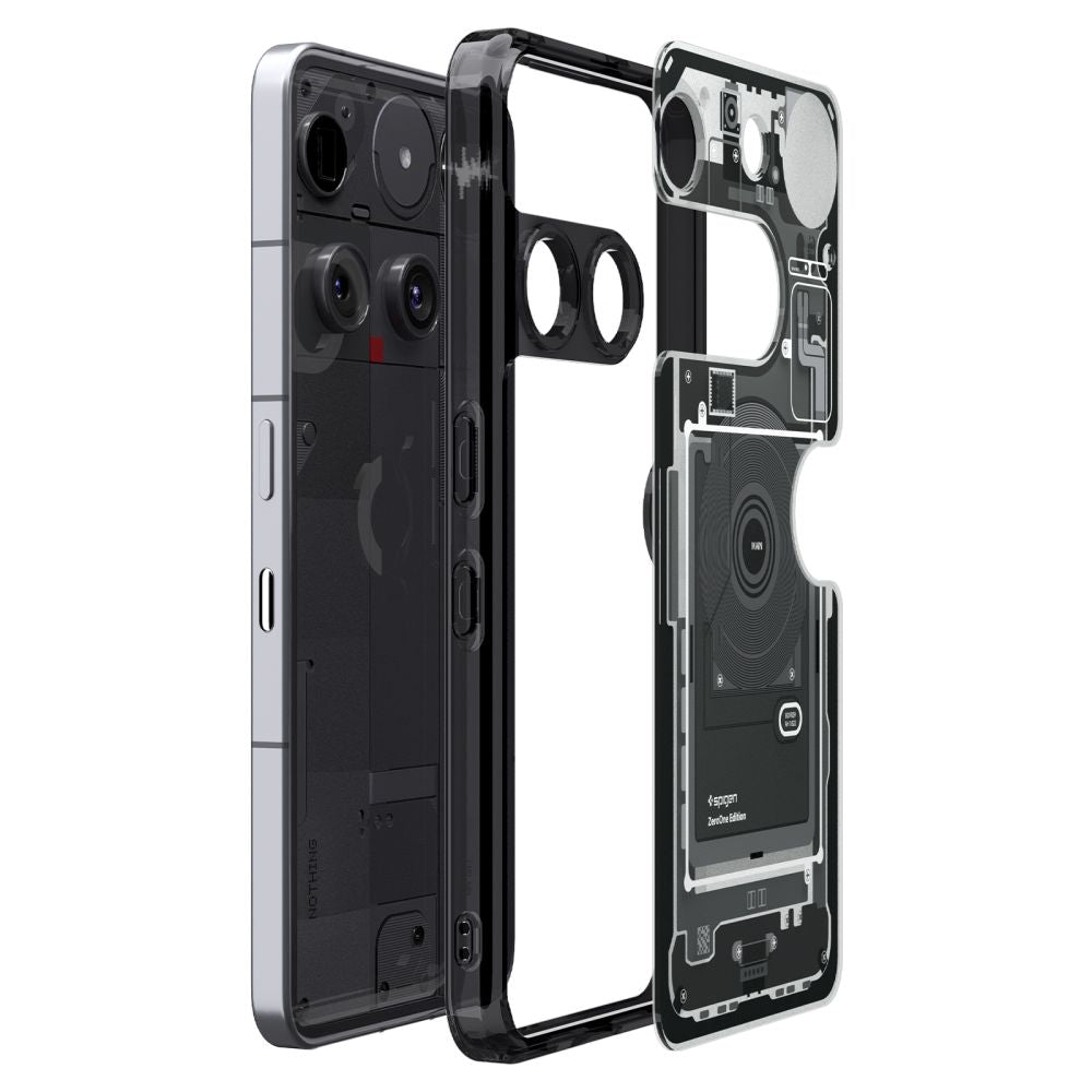 Spigen Ultra Hybrid Case for ingenting Telefon 3 Zero One - Transparent