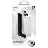 Uniq LifePro Xtreme Magclick Charging Case for iPhone 17 Pro - Clear-Glitter