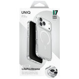 Uniq LifePro Xtreme Magclick Charging Case for iPhone 17 Pro Max - Clear-Glitter