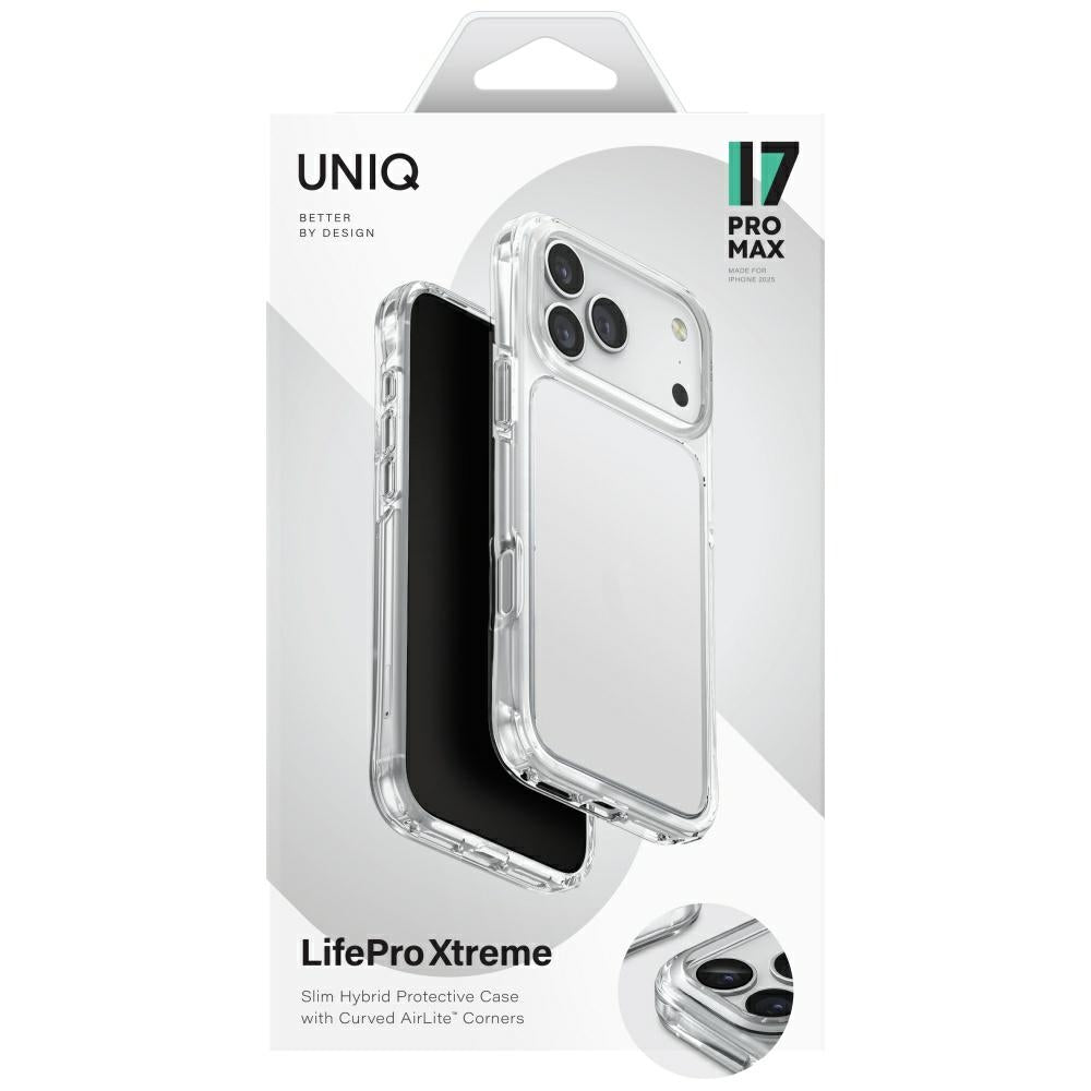 Uniq Lifepro Xtreme Case til iPhone 17 Pro Max - gennemsigtigt