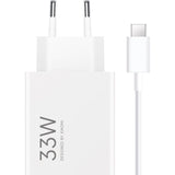 Xiaomi MDY-16-EF 1xUSB-A 33W Wall Charger med 3A USB-C Cable - Hvid