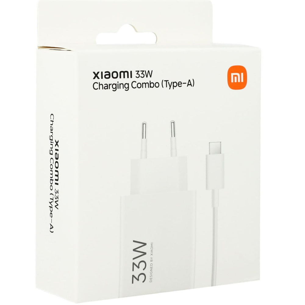 Xiaomi MDY-16-EF 1xUSB-A 33W Wall Charger med 3A USB-C Cable - Hvid