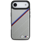 BMW M Tricolor Metal Logo MagSafe Case til iPhone 17 Air - Grå