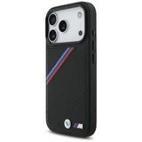 BMW M Tricolor Metal Logo MagSafe-cover til iPhone 17 Pro - Sort